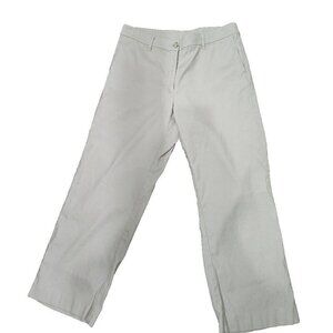 J. Jill Pants Linen Stretch Khaki Mid-rise Cropped Women's 10